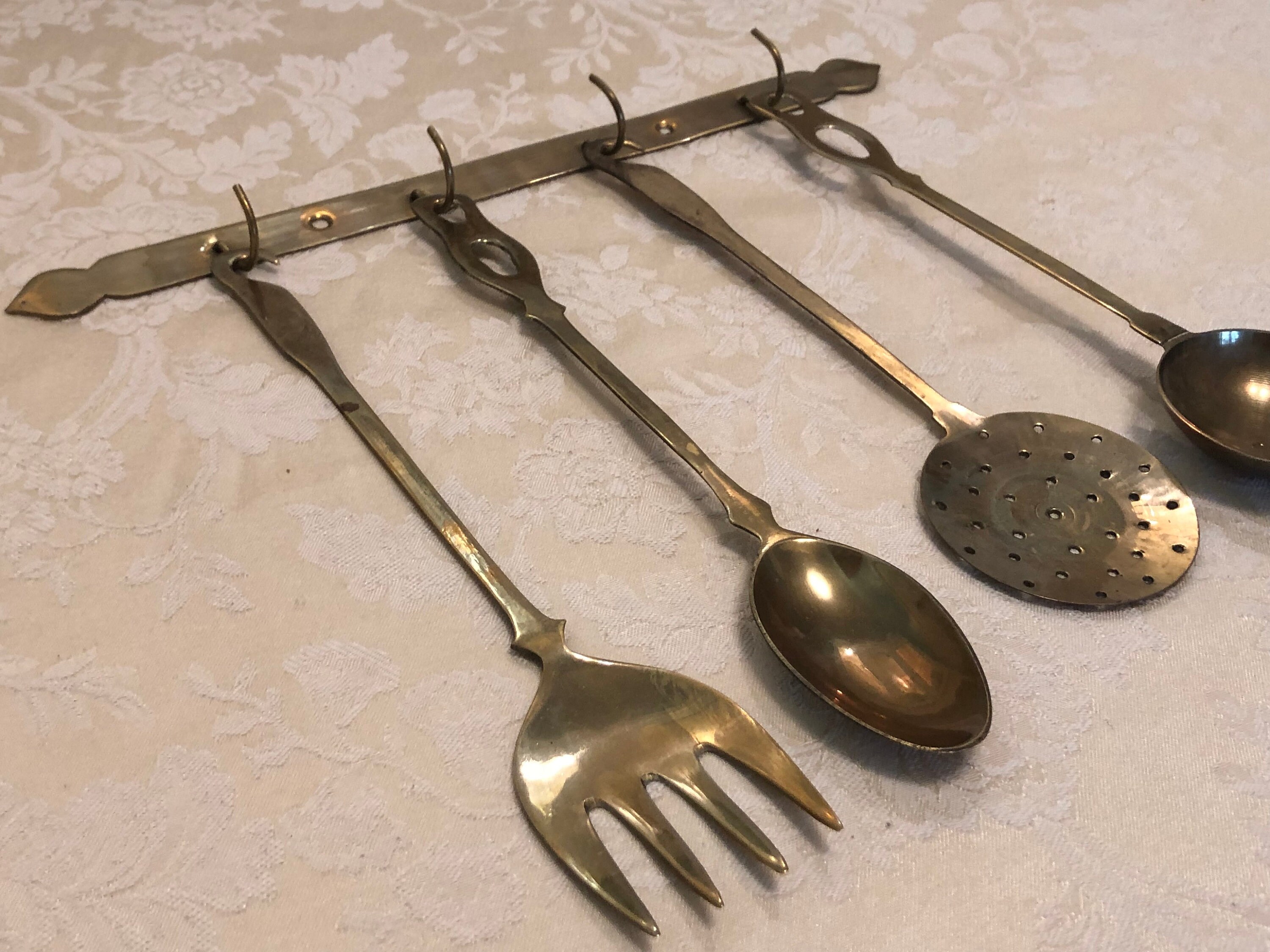 Industrial Brass Cooking Utensils Gadgets Solid Brass Etsy