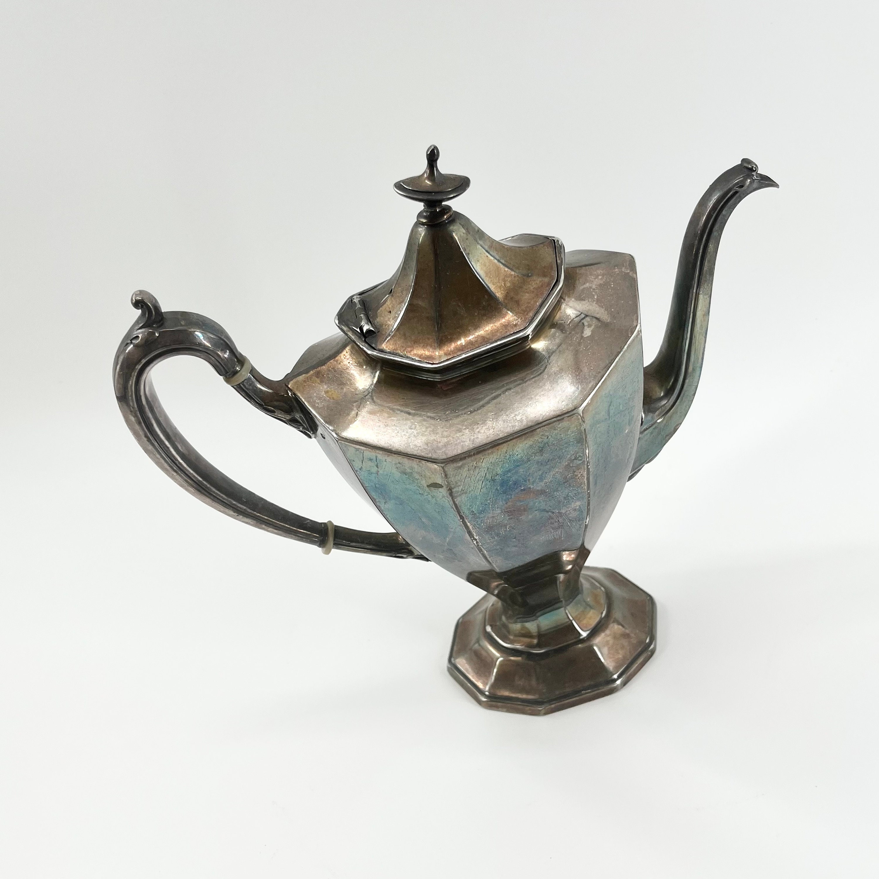 REED & BARTON ティーポット Vintage Footed Reed and Barton No 3690 C Silver Teapot