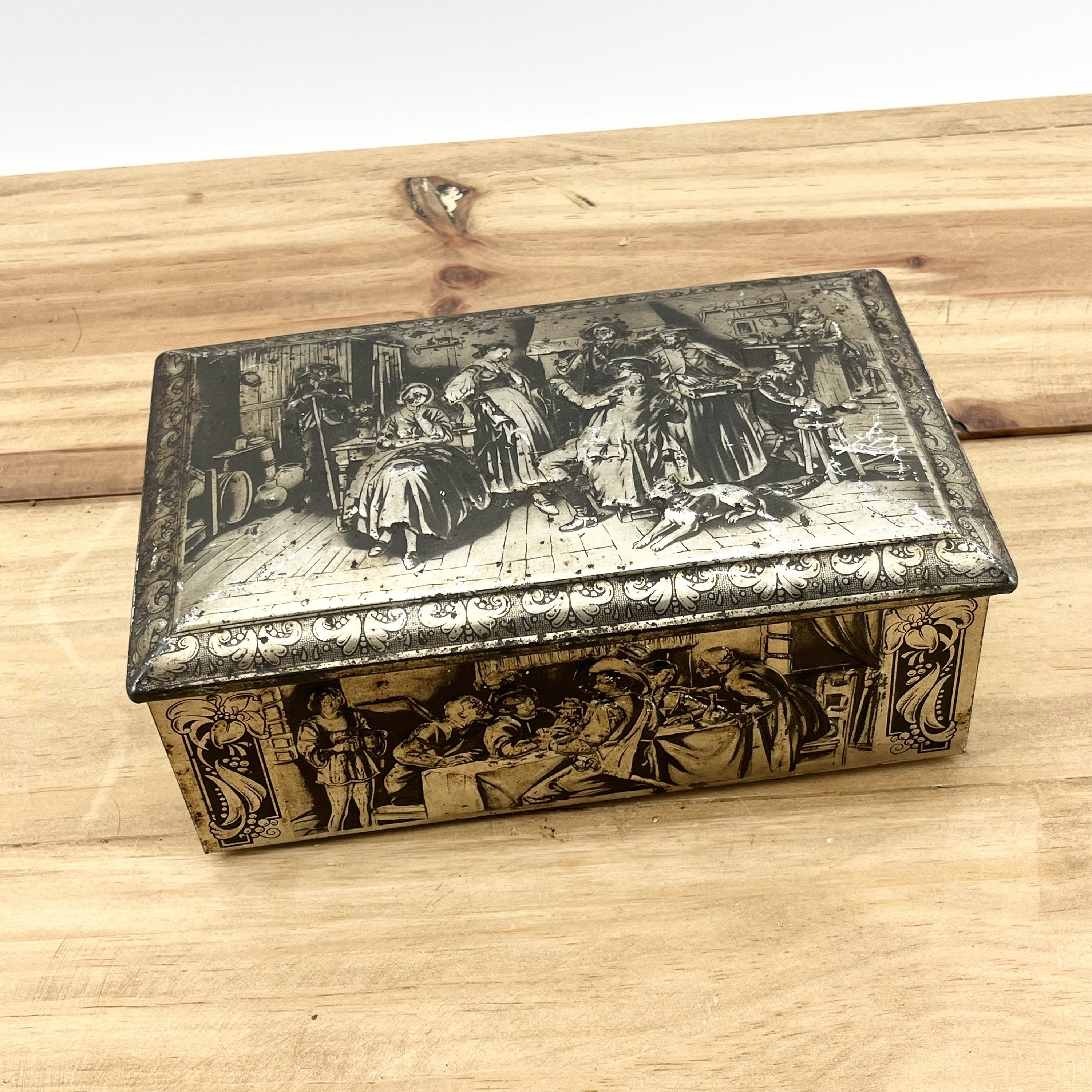 ❁ハンドメイドになります❁ Antique Art Tray Box ❁ハンドメイドになります❁ Antique Art Tray Box ❁ハンドメイドに