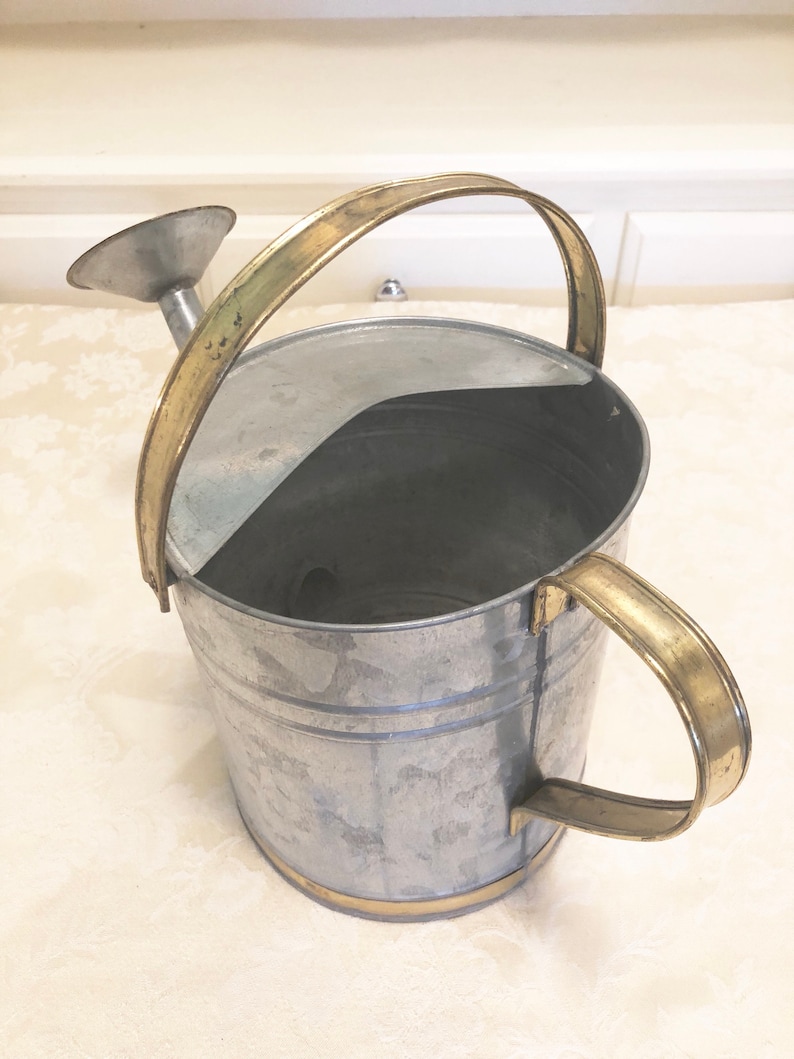 Galvanized Watering Can Galvanized Shower Tip Guided Watering Can Retro Garden Garden Decoration Galvanized Gallon Can