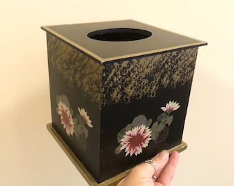 Wood Tissue Box Cover Unique Hidden Room Decor Wood Tissue Dispenser Matching Room Decor Basket Display