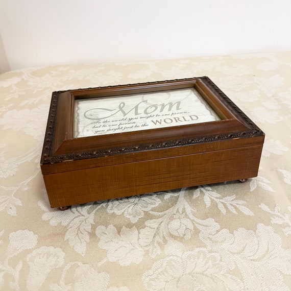 Photo Gift Music Box Jewelry Box Beautiful Person… - image 1