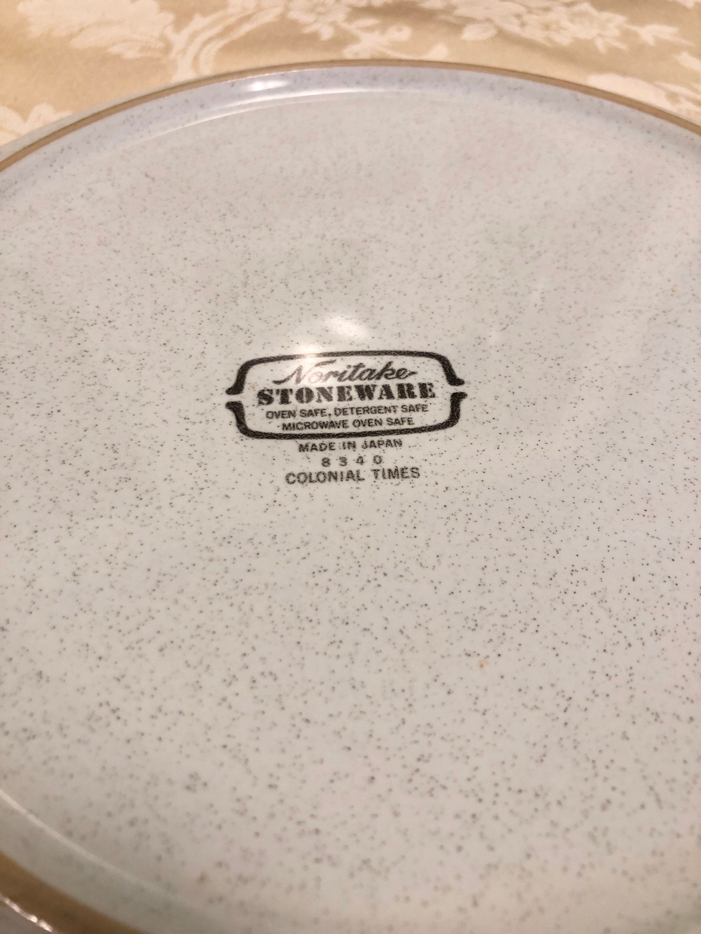 Noritake Colonial Times Stoneware Retired Discontinued Set of 2