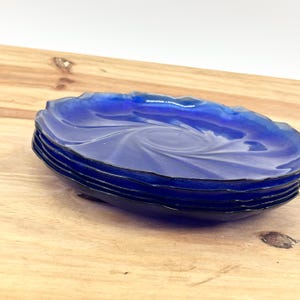 5 French Arcoroc Cobalt Bowl Set Of 5 Serves 5 Serving Cobalt Bowl Glass Cobalt Blue Glass Bowls Beautiful Blue Vintage Cobalt Bowls
