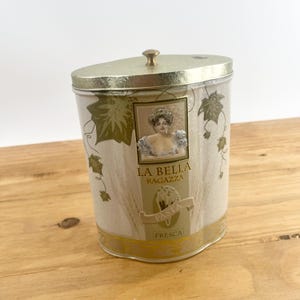 Gold Tone Pasta Tin England Tin Box With Gold Trim From The England Tin Box Company Elegant Storage Antique Tin