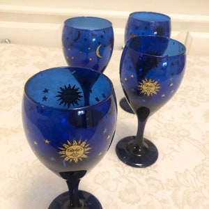 Phoebe Cobalt Universal Wine Glasses
