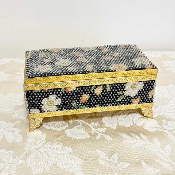 Vintage Jewelry Box Small Compact Case With Music… - image 9