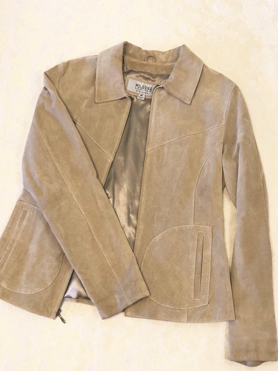 Wilson Leather Maxima Um Womans Tan Cream Jacket Vintage - Wilsons Leather Maxima Suede Jacket Wilson Leather Maxima Um Womans Tan Cream Jacket Vintage - Wilsons Leather Maxima Suede Jacket