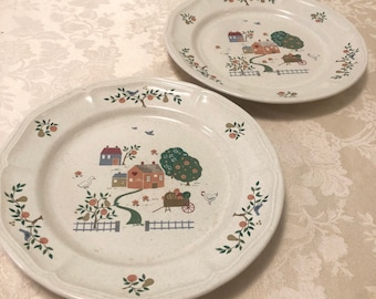 Vintage Country Home Kitchen Dinner Set Stoneware Dinner Plates Country Stoneware Dishwasher Oven And Microwave Safe