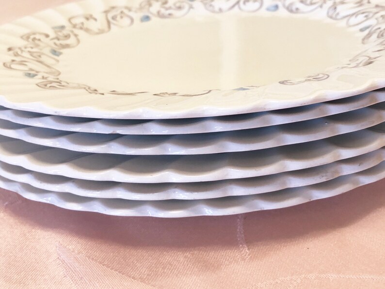 6 White Encore Johnson Bros Made in England Retro White Etsy