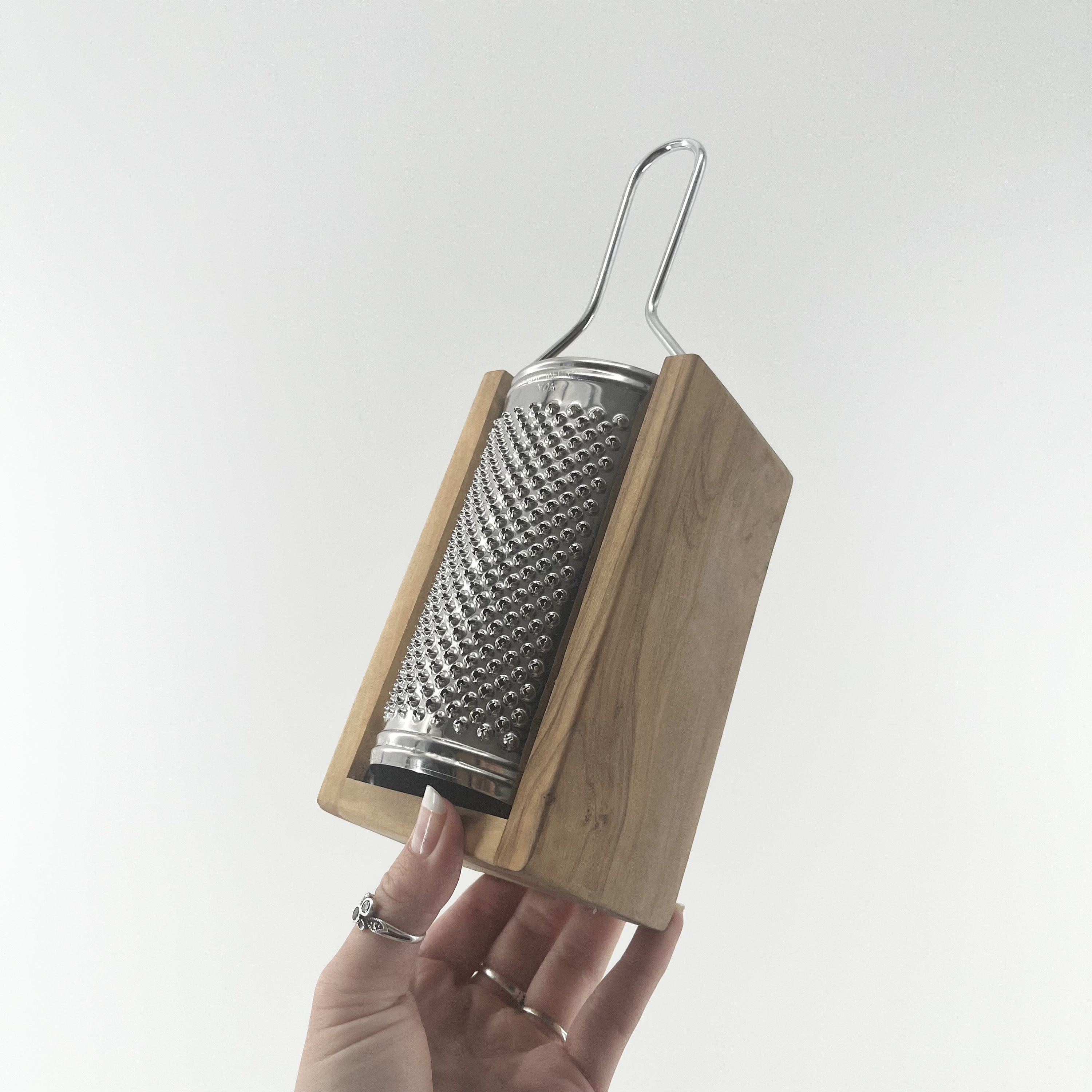 Dropship Wooden Grater Box With Drawer Eco-Friendly Parmesan