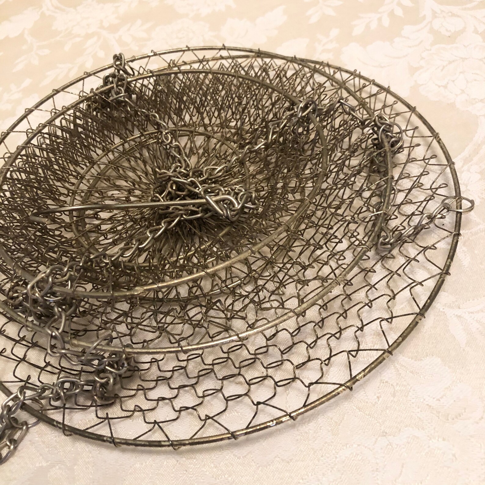 Brass Wire Fruit Basket Three Teired Wire Hanging Fruit Etsy
