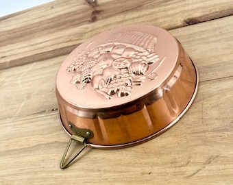 Copper Flat Mold Copper Pan With Brass Handle Pan Copper Kitchen In Fruit Design Hanging Copper House Copper Kitchen Wall Decor