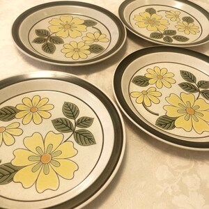 Potterskraft Hallkraft Stoneware Yellow Flower Dinner Set Mikasa Classics Mikasa Dinner Sets Japan Dinner Plates Lazy Daisies P6030 Japan