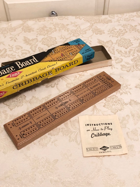 Vintage The Classic Collection Cribbage Wooden Board 3 Player Game for sale  online