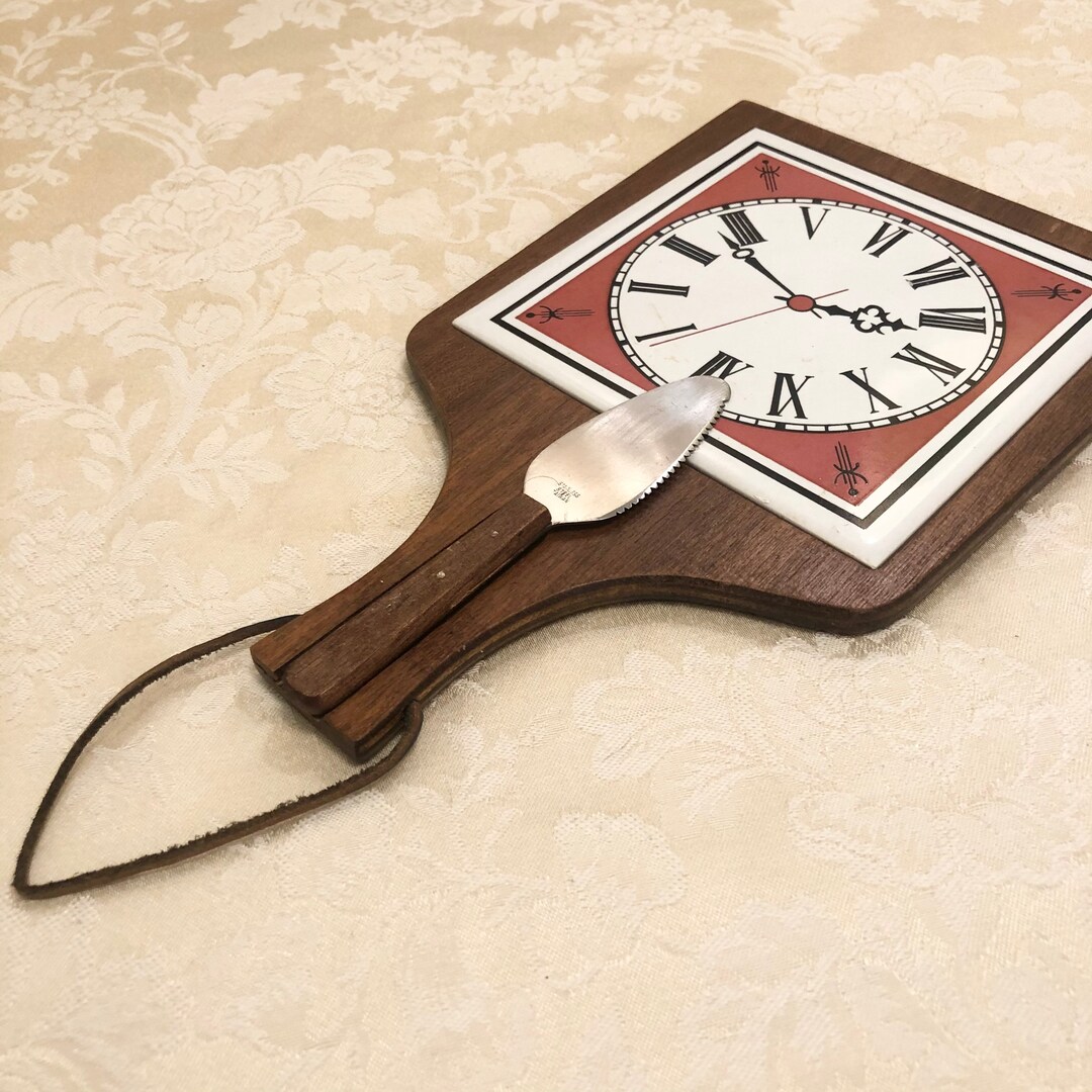 Unique Cutting Board Clock Slab in Black Walnut Board. Etsy