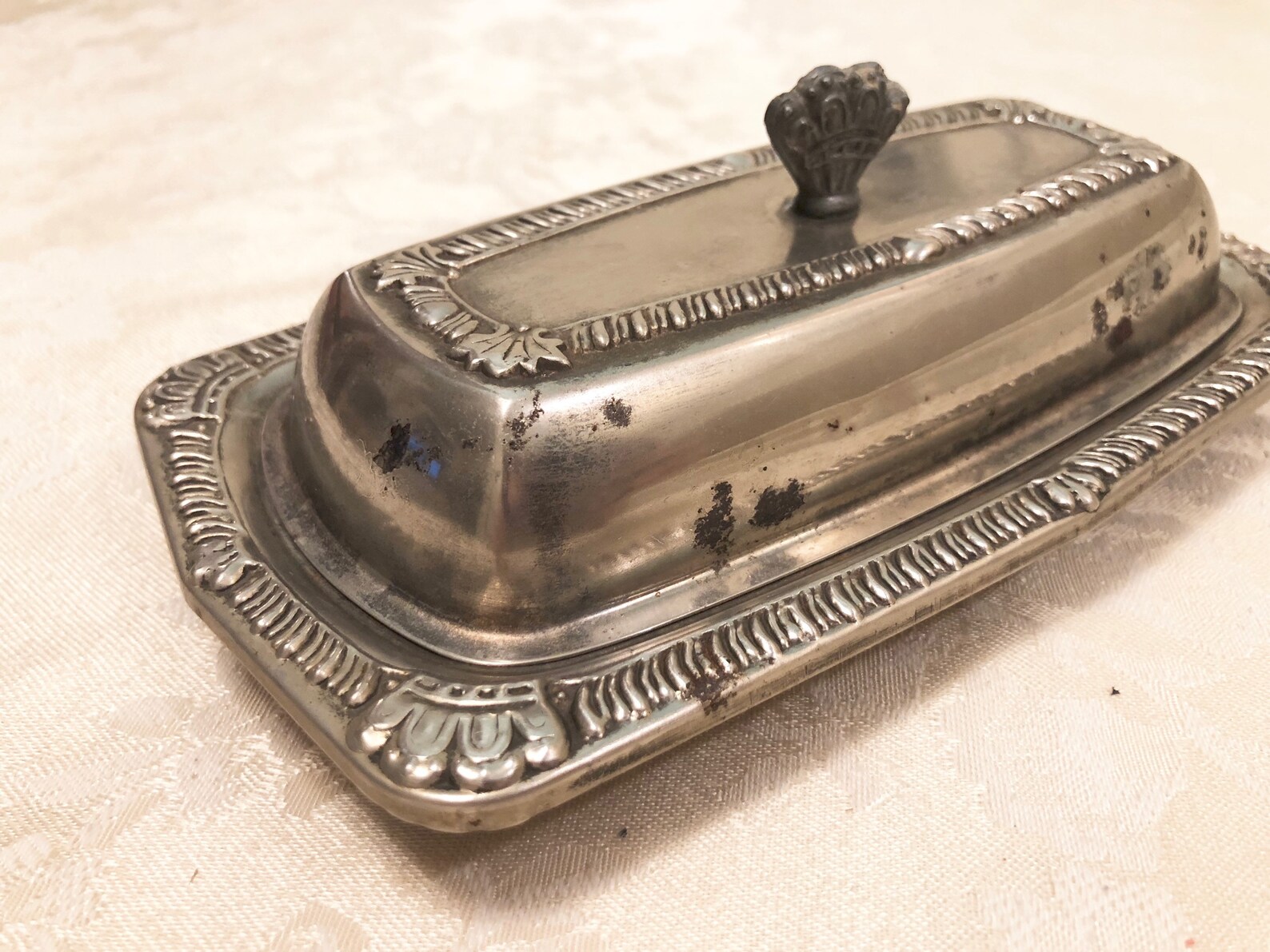 Rustic Kings Crown Metal Butter Dish Crown Patterned And Etsy