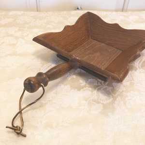 Square French Bread Wooden Serving Tray Bread Display Elegant Rustic Dinning Cornwall Paris France Center Piece Gourmet Kitchen Primative