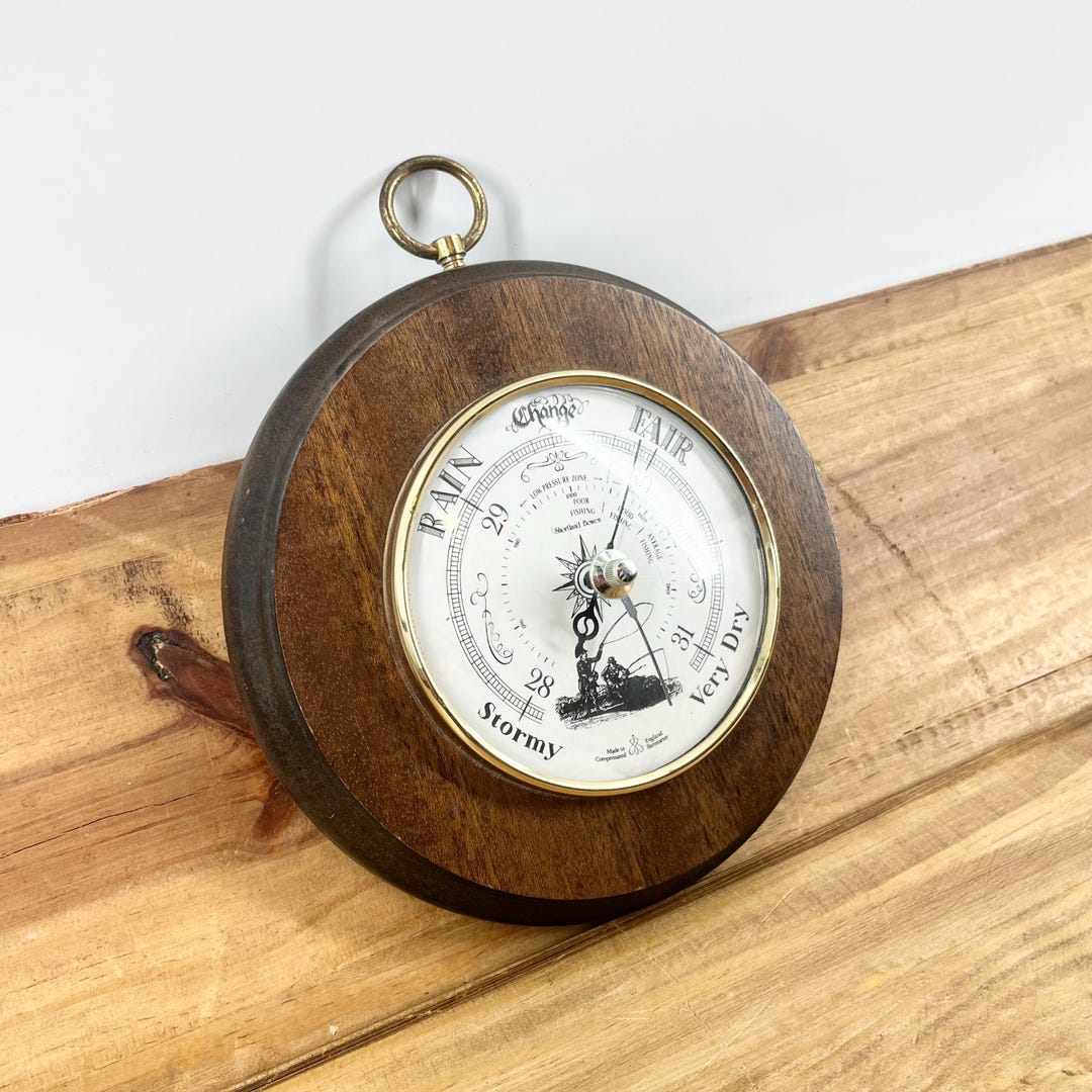 Vintage England Barometer Humidity Reader the Accurate Best Fishing ...