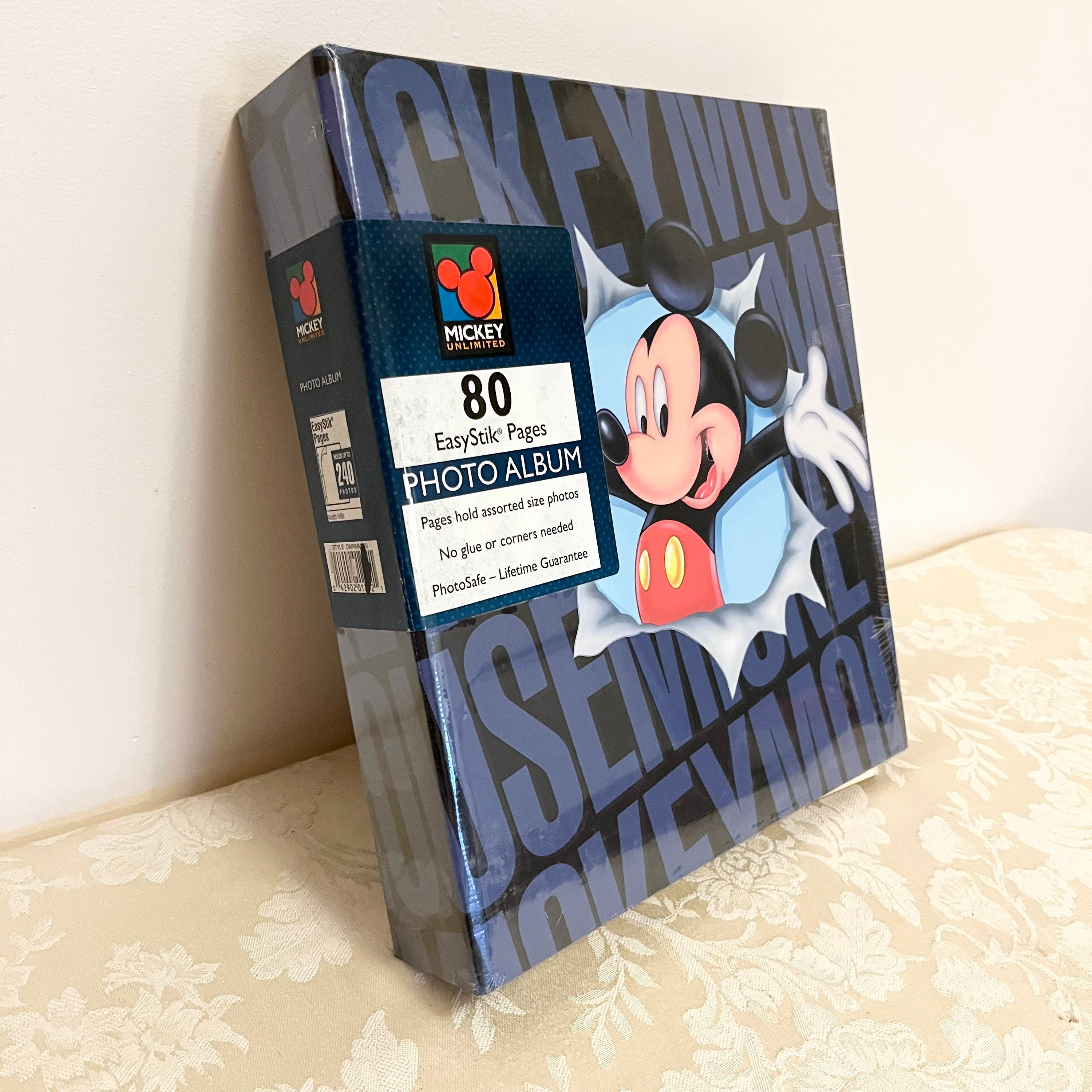 Disney Exclusive Mickey Mouse & Friends Disney Memories Blue Photo Album Holds 200 Photo Size Up to 4x 6