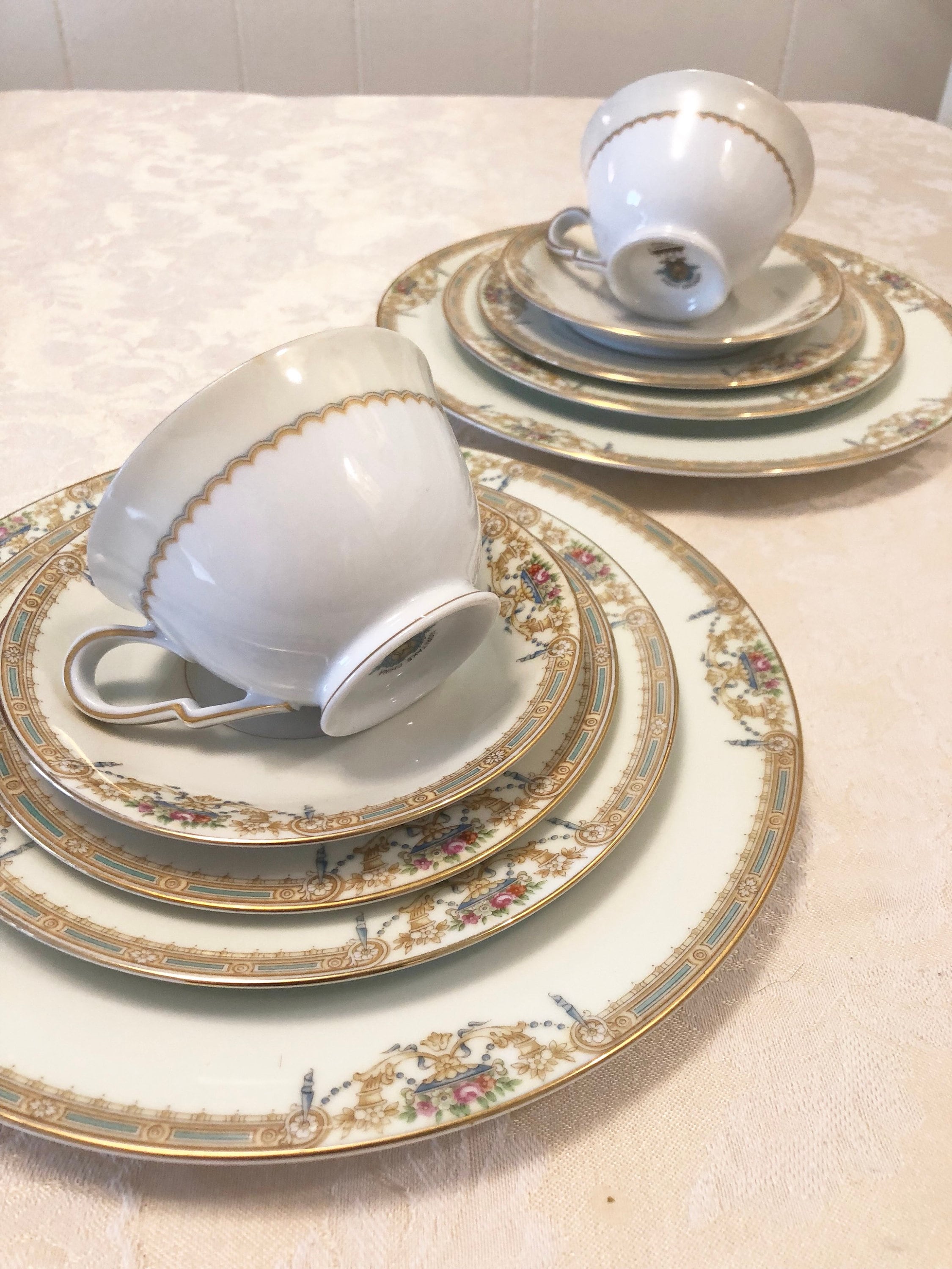 Noritake Japan Dinner Plates Noritake Retired Discontinued 10 Etsy