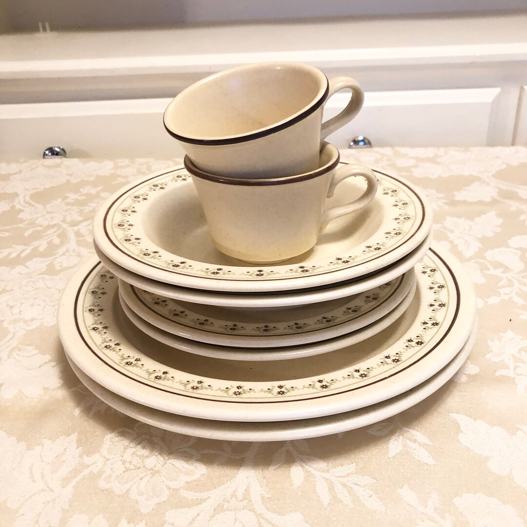 70s Ironstone Anchor Hocking USA Lead Free Vintage Dinnerware Etsy