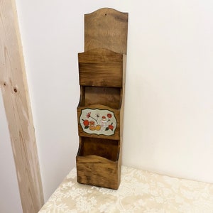Wood Mail Organization Display Letter Organizer Bold Hand Painted Wooden Kitchen With Vintage Designs Three Tiered Storage Organizer