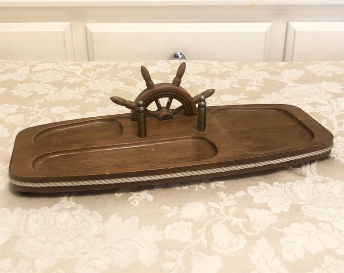 Mens Nautical Valet Vanity Perfum Rack Built in Beautiful Detailed