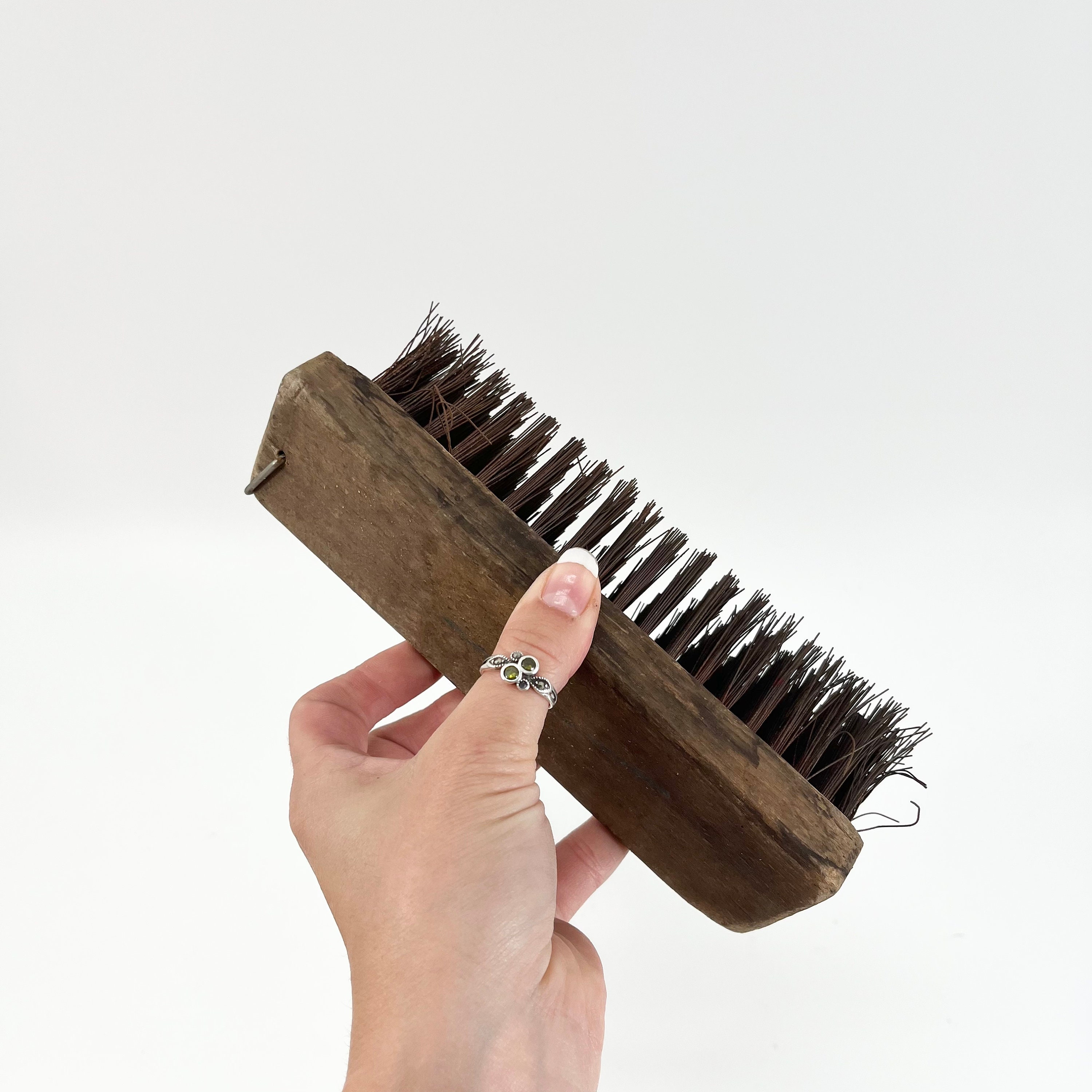 Vintage Turtle Style Wooden Hand Brush