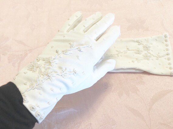 elegant white gloves