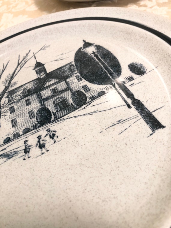 Noritake Colonial Times Stoneware Retired Discontinued Set of 2