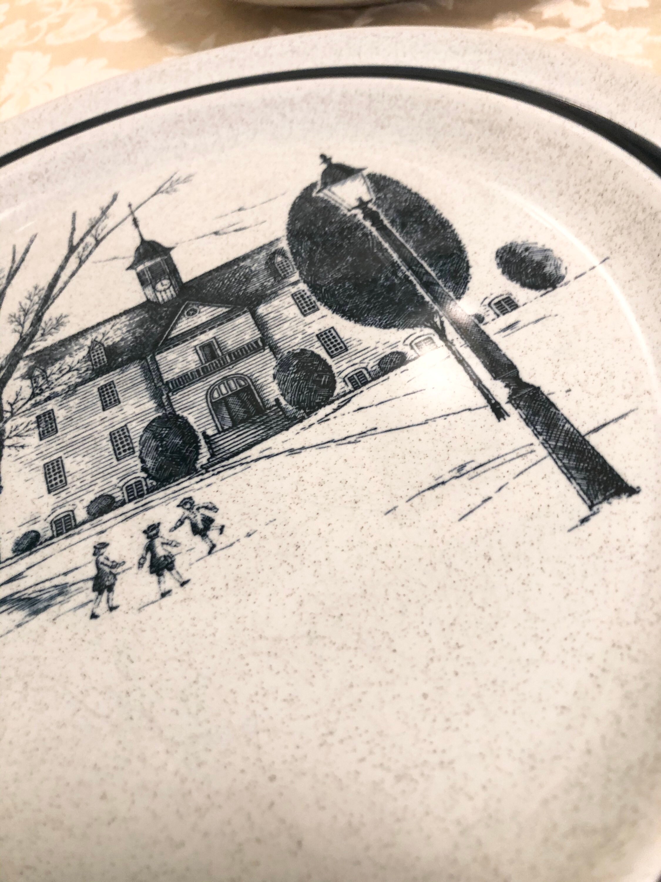 Noritake Colonial Times Stoneware Retired Discontinued Set of 2