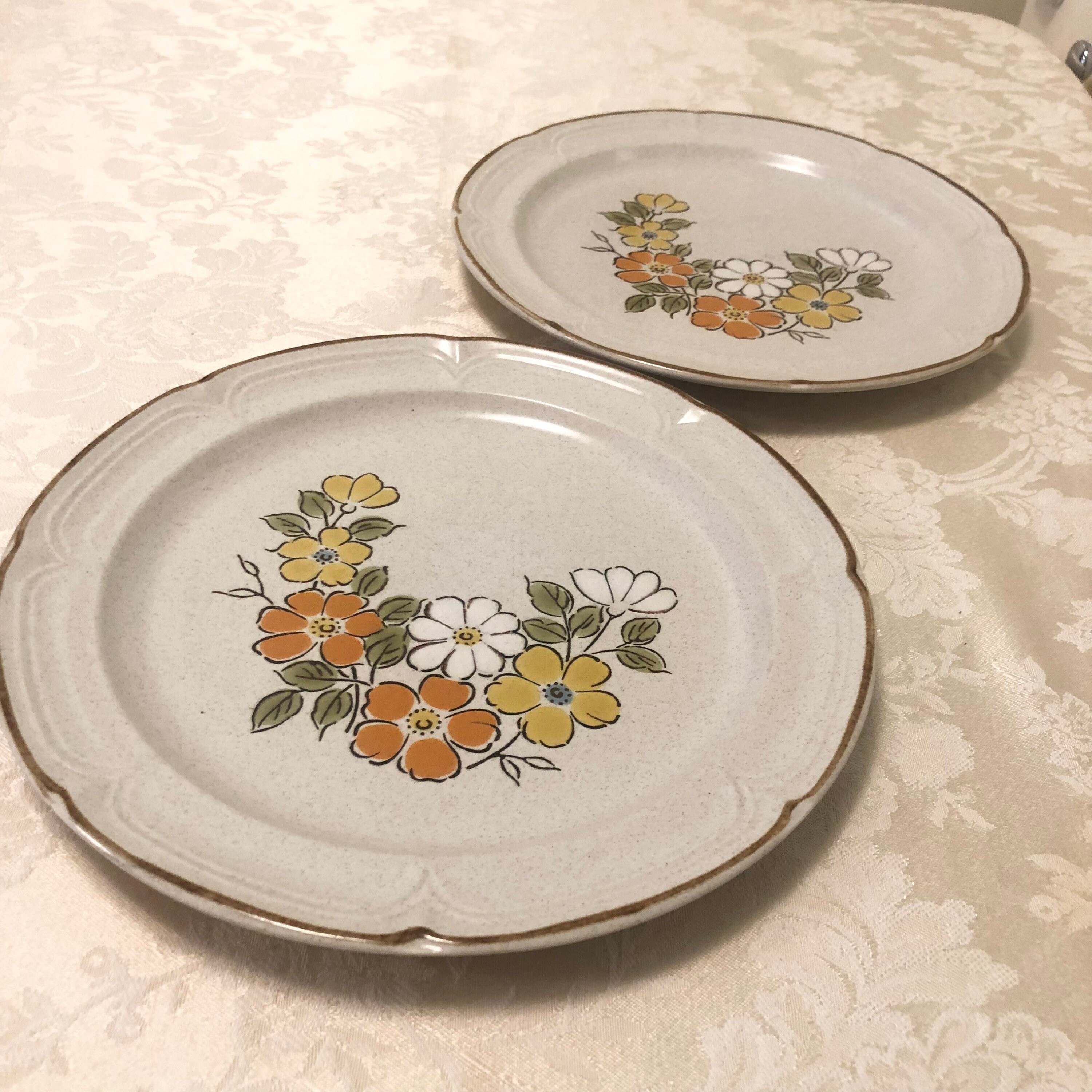 Vintage Country Spring Garden Baroque Home Kitchen Dinner Set