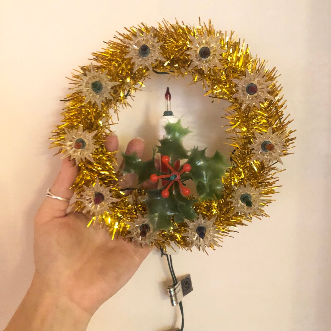 Light up Candle Tree Topper With Detail Gems Tree Topper Accent Piece