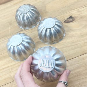 4 Thin Jello Or Jelly Molds Kitchen Copper Molds Small Jello Brand Molds Or Side Dish Mold Kitchen Decor Kitchen Mold Set Of 4