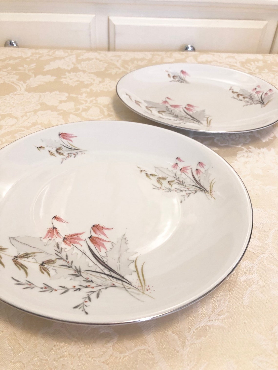 Royal Duchess Fine China Bavaria Germany Diner Plates Silver Etsy