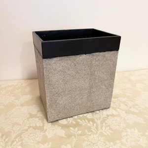Stone Look Trash Can Umbrella Bin Trash Bin Beautiful 70s Heavy Material Waste Bin Trash Can Bathroom Decor Trash Bin