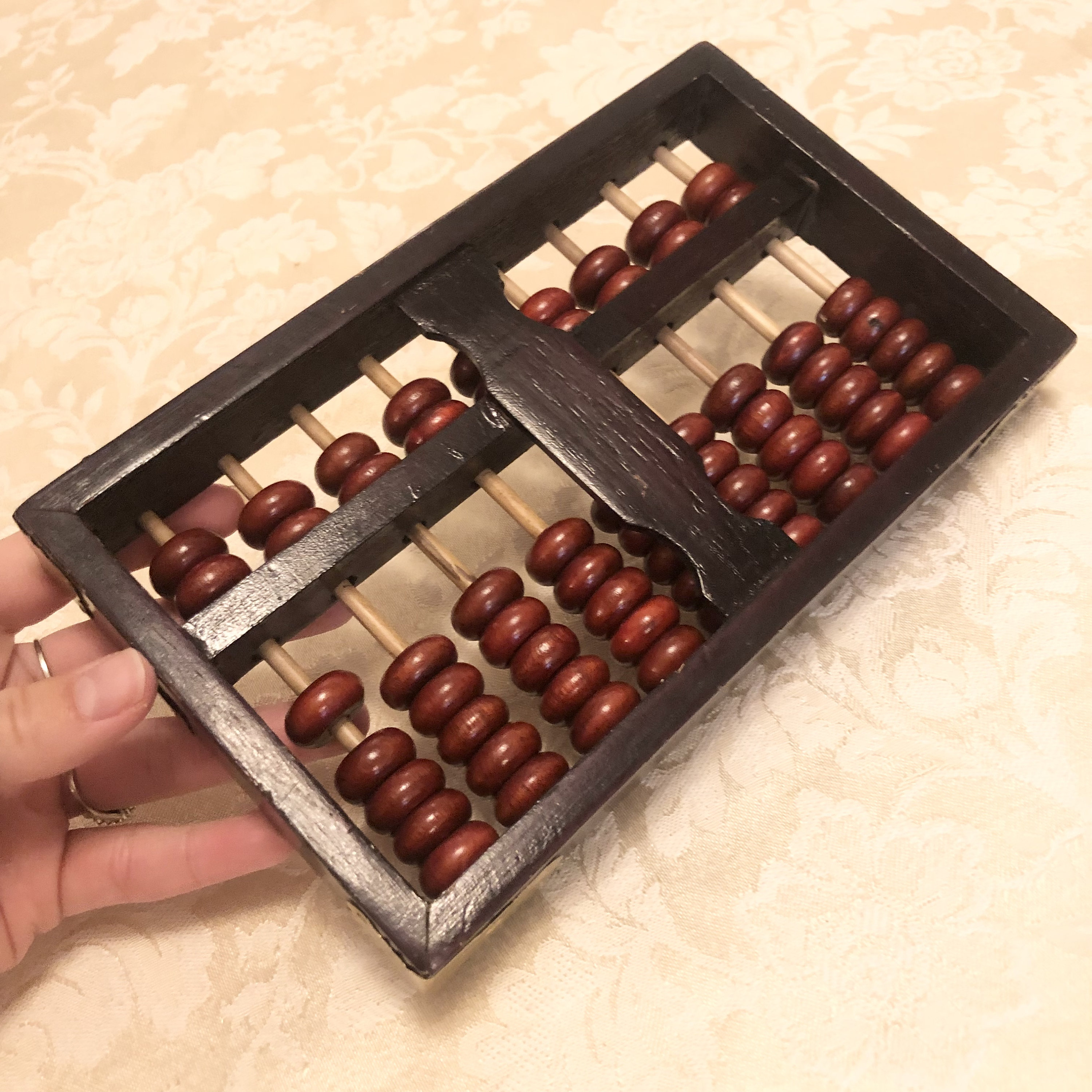Vintage Wooden Abacus Counting Frame Kids Learning Vinatge School Decor ...