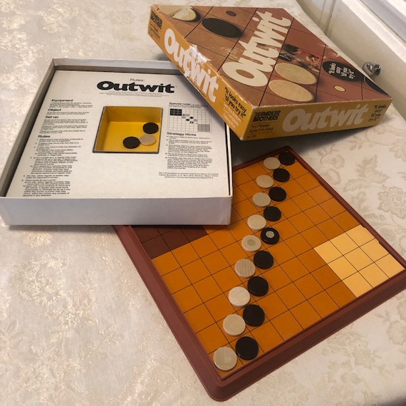 70s Outwit Board Game Wooden Tile Game by Parker Brothers Two - Etsy