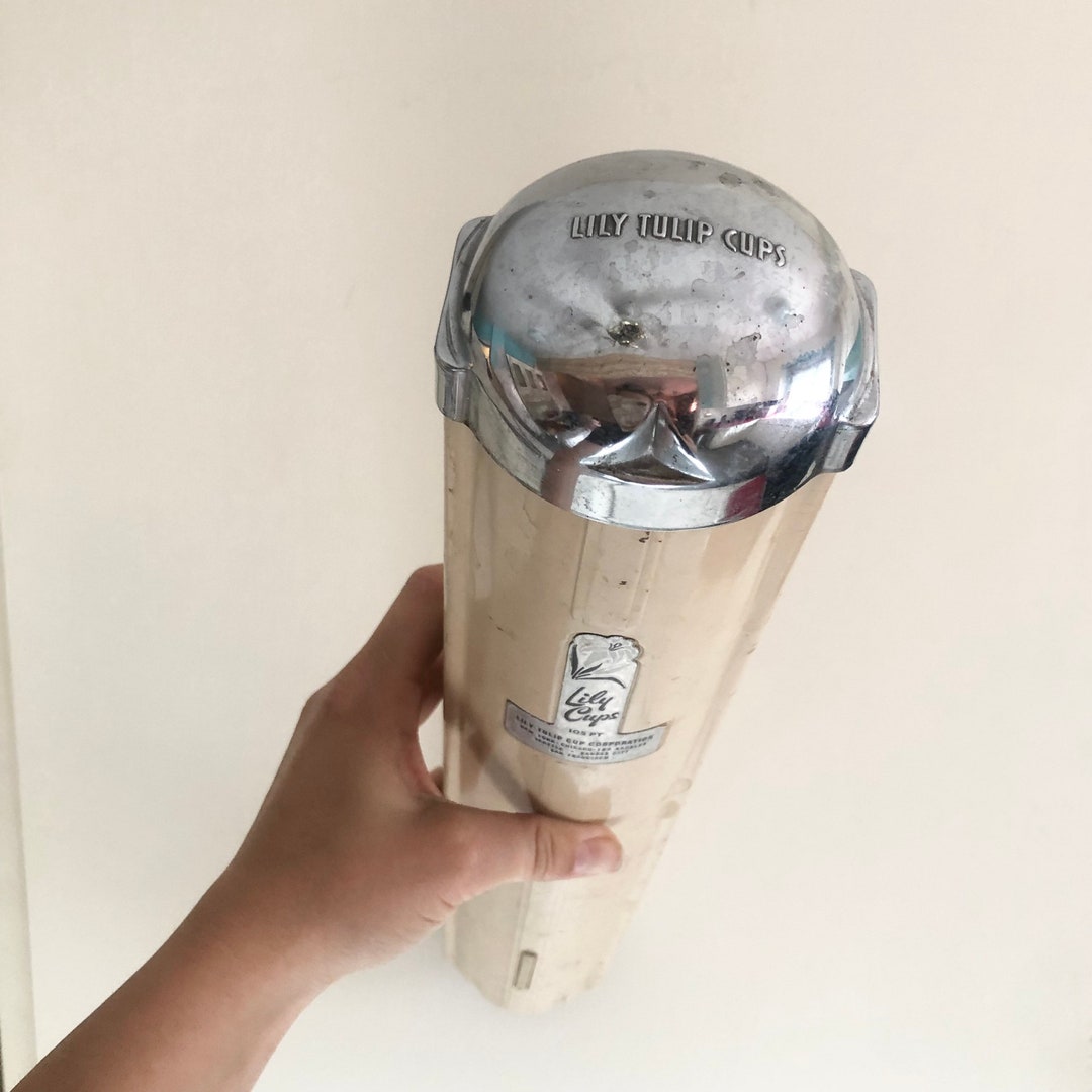 Lily Tulip Cups Vintage Metal Paper Cup Holder Wall Mount 105 Pt Lily