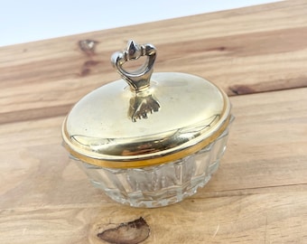 Vintage Schmid Bros. Brass & Glass Music Box: Spoonful of Sugar