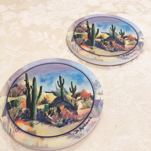 Aztec Coasters Set Of 2 Thick Ceramic Aztec Coasters With A Tex Mex Look Coaster Holder Retro Coaster Set Mexico Coaster Set By D. Madaras A