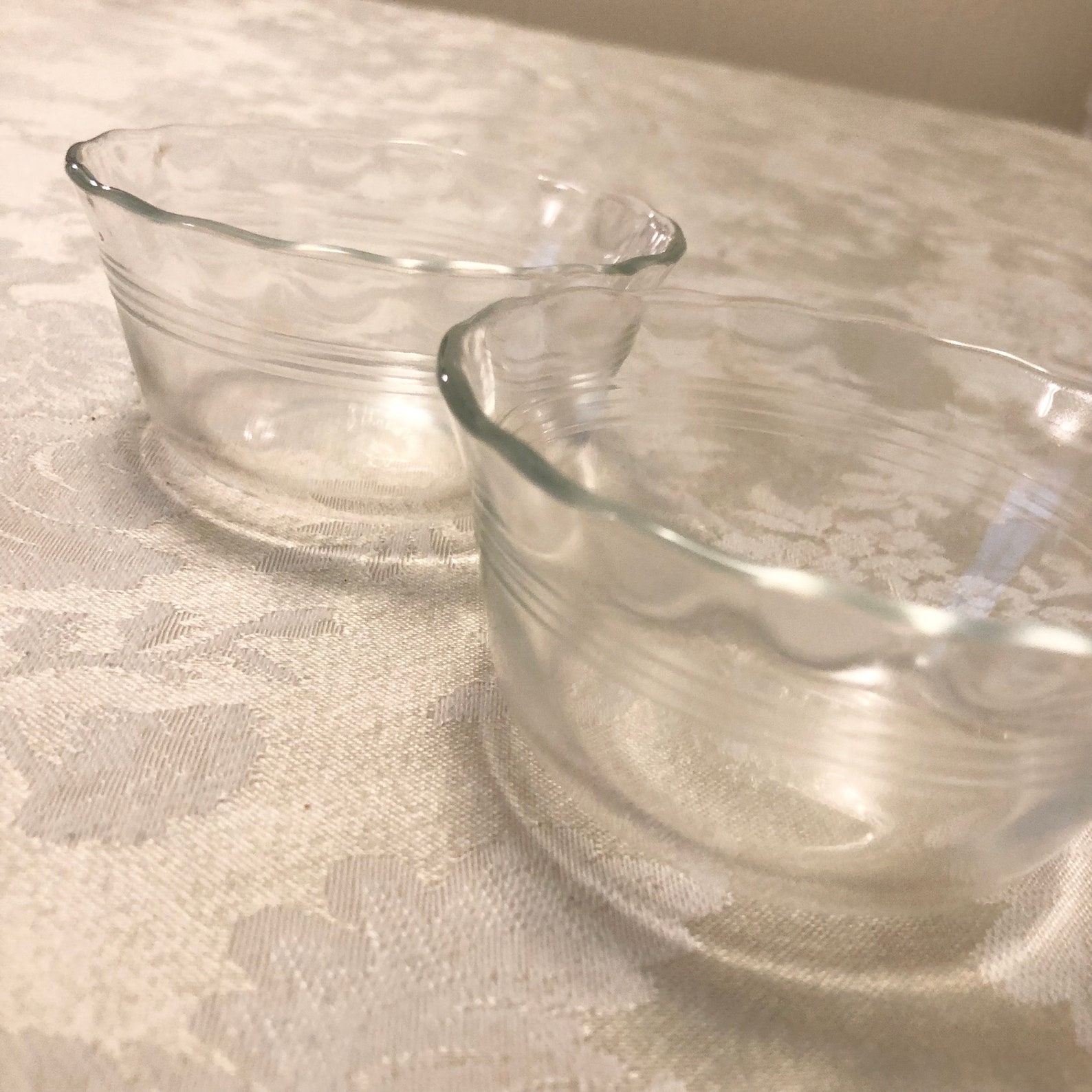Clear Glass Pyrex Serving Custard Dishes Ramekin Small Dessert Etsy