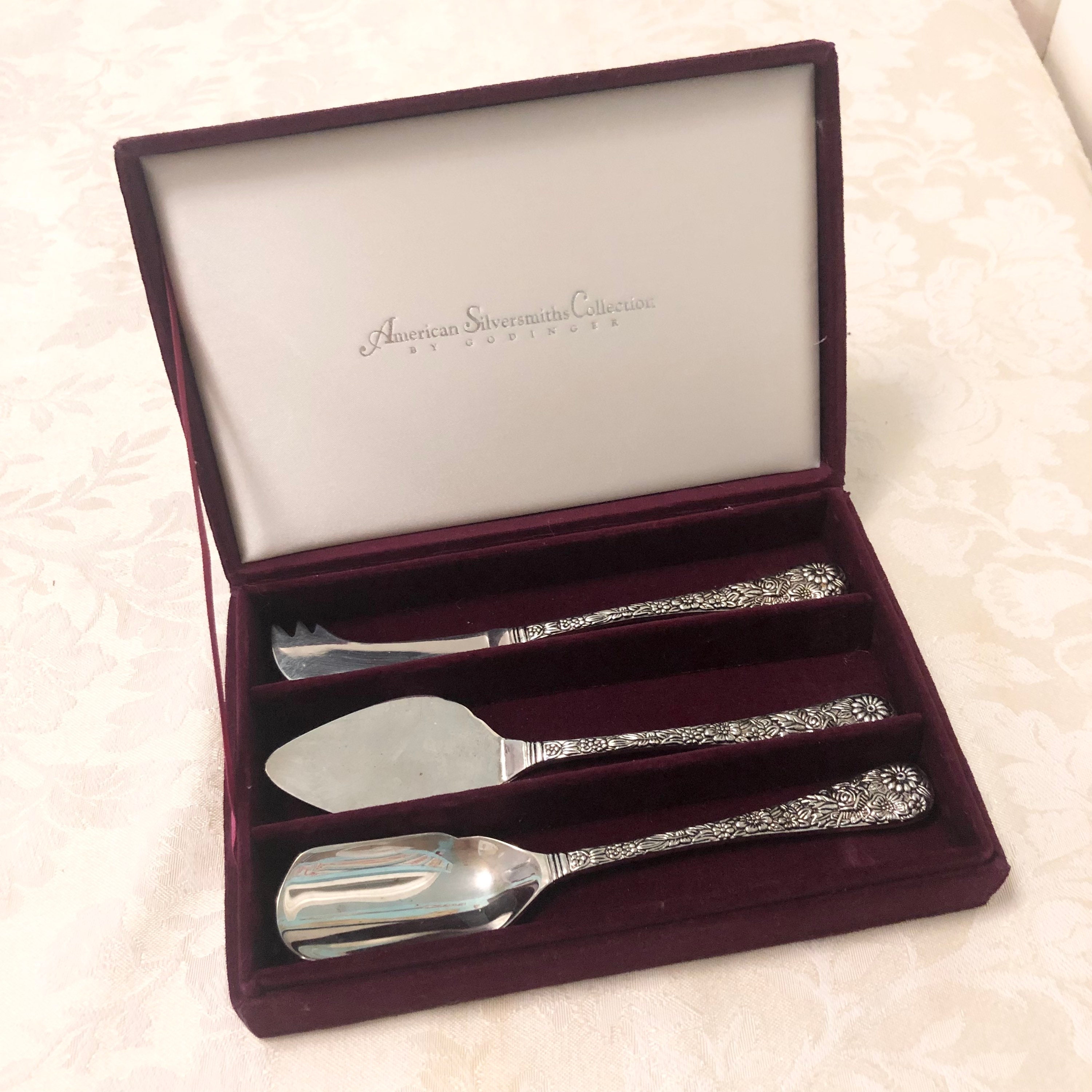 Silver Serving Ware Set of Three Godinger by American