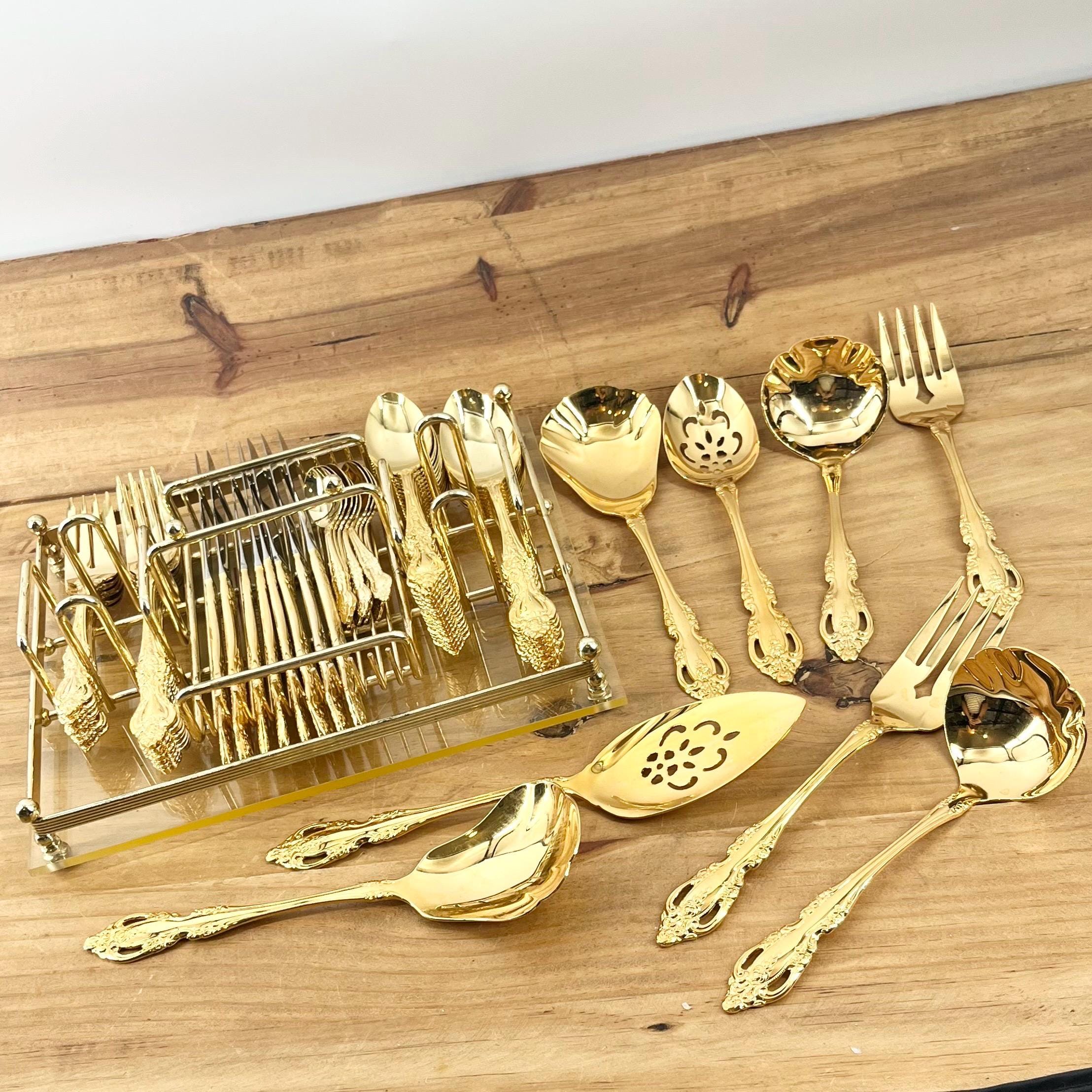 Japan Gold Silverware Set - Etsy