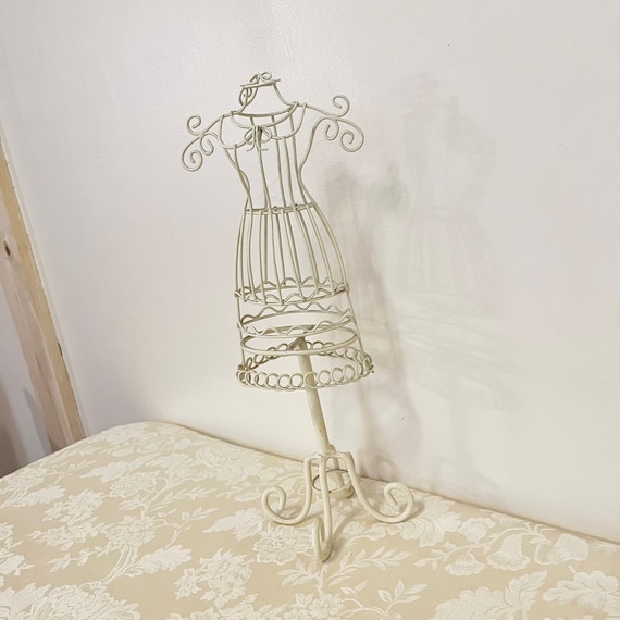 Wire dress form jewelry deals stand