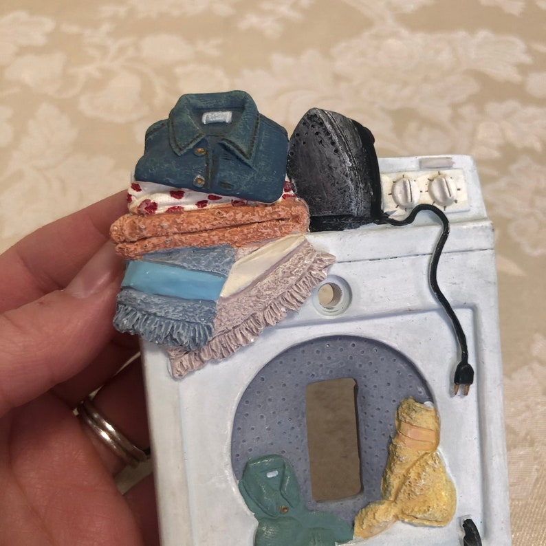 Laundry Room Switch Plate Cover Laundry Decor Housework Decor Laundry Room Inspired Light Switch Cover With Soap And Iron