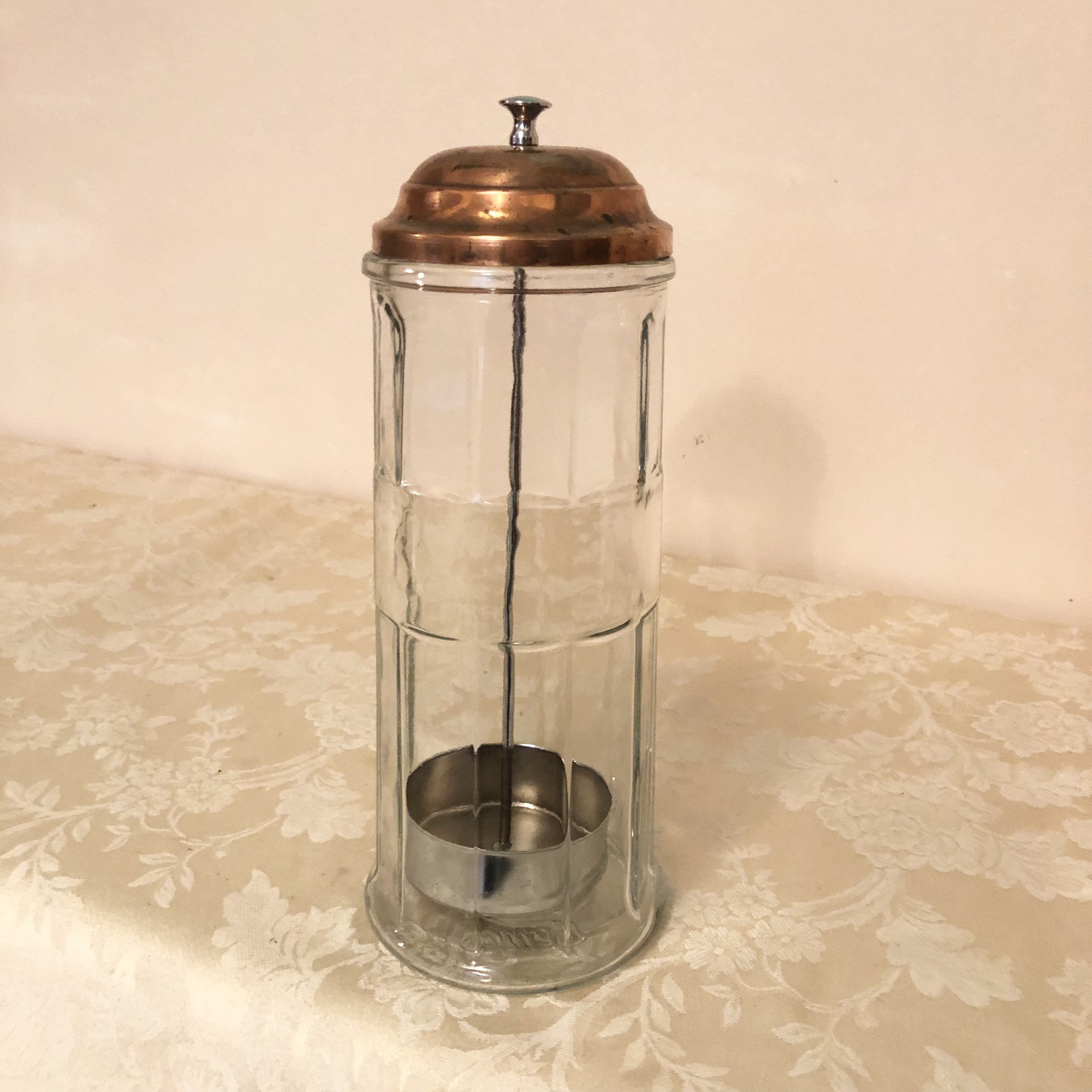 Glass Straw Dispenser w/Straws - Moss & Embers Home Decorum