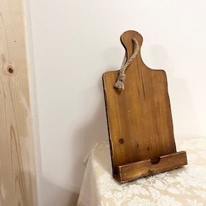 Recipe Holder Recipe Book Holder With Kitchen Display In Rustic Primitive Decor Holders Recipe Book While Cooking