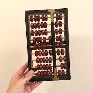 Vintage Wooden Abacus Counting Frame Kids Learning Vinatge School Decor School Room Retro Counting Tool
